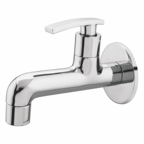 Bib Cock Long Body with Wall Flange Chrome